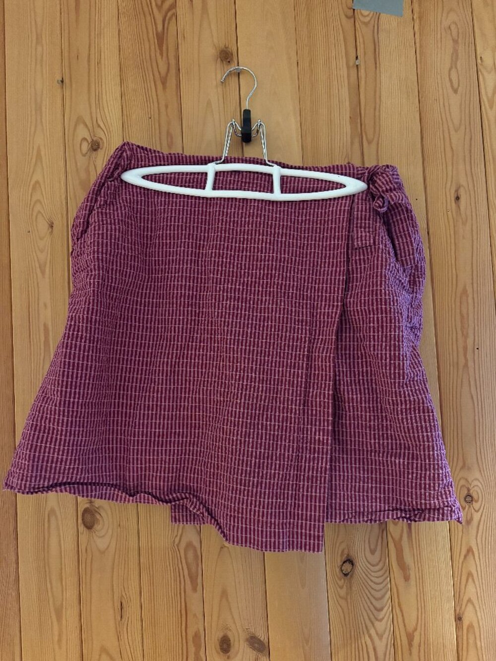 Pink and Burgundy Tie Frank and Oak Skort